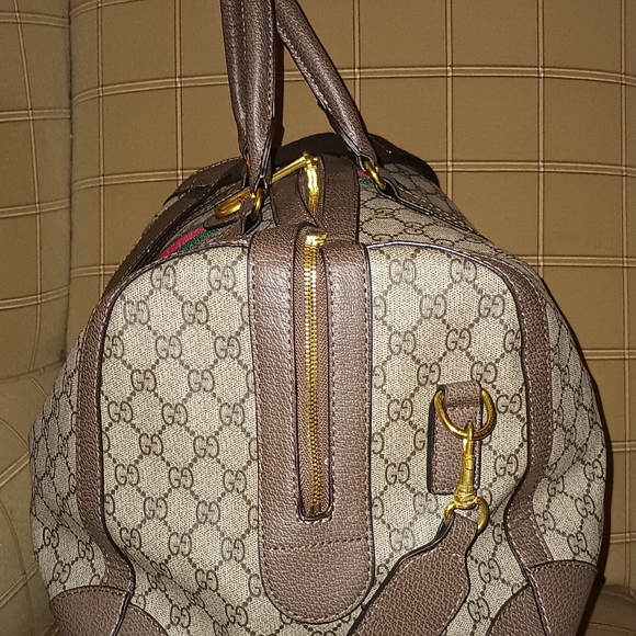GG Monogram Designer Duffel Luggage Travel Bag 🧳 - Picture 4 of 5